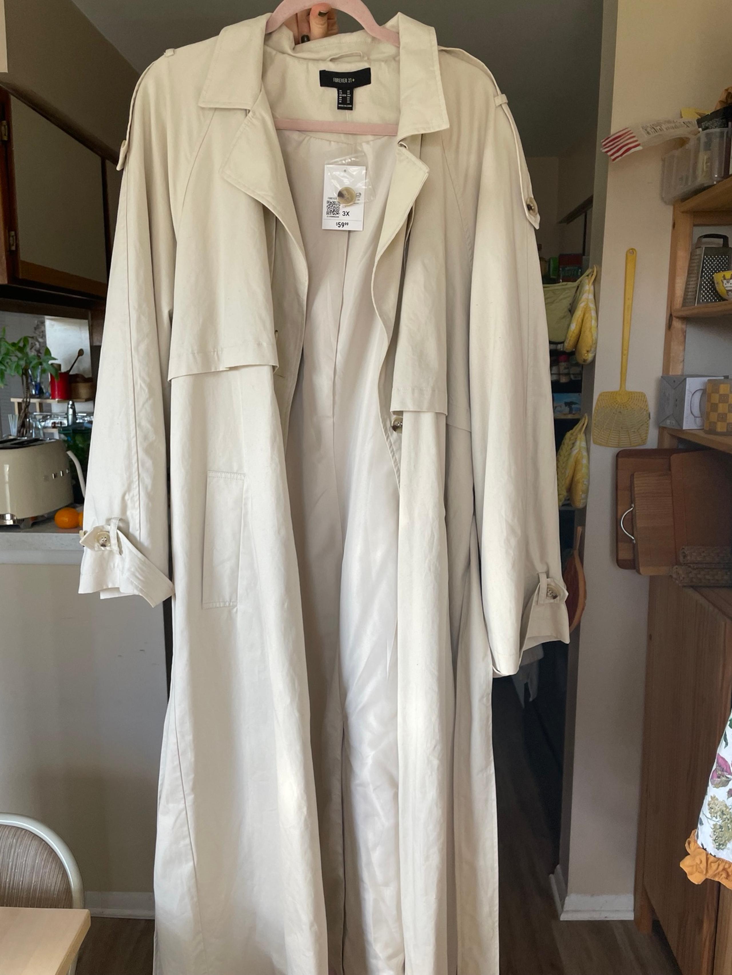 Forever 21 + beige trench coat