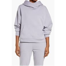 Zella Women's Cali Fleece Hooded Sweatshirt In Grey Dapple XL MSRP 69