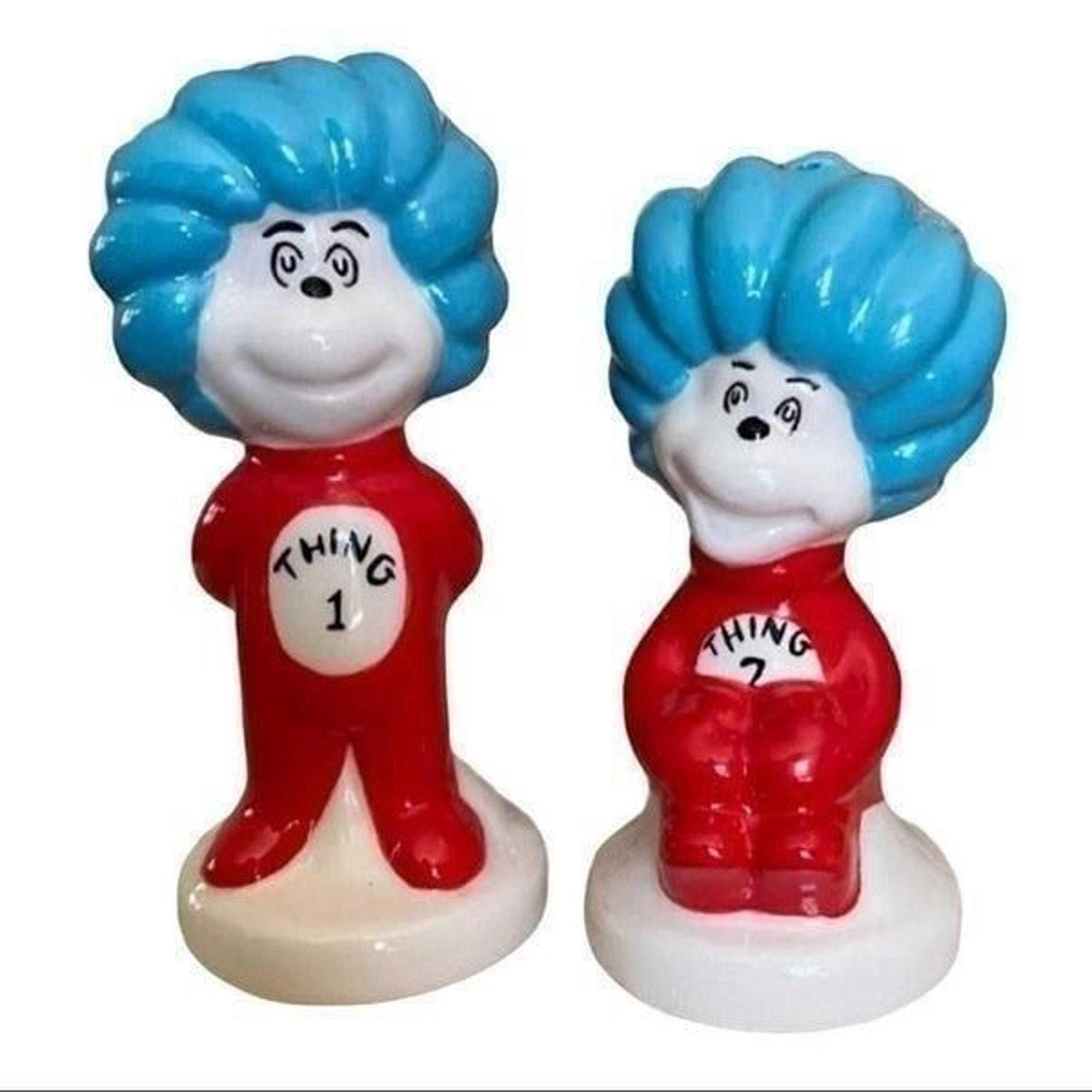 Dr.Seuss Thing One and Thing Two Salt & Pepper Set