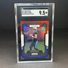 Bryce Young RC Red White Blue Prizm SGC 9.5 • 2023 Panini Prizm #311 Carol