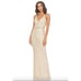 MAC DUGGAL Dress Size 0 Evening Gown Sequin Beaded Cream NEW Strappy Back