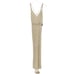 MAC DUGGAL Dress Size 0 Evening Gown Sequin Beaded Cream NEW Strappy Back