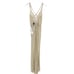 MAC DUGGAL Dress Size 0 Evening Gown Sequin Beaded Cream NEW Strappy Back