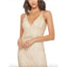 MAC DUGGAL Dress Size 0 Evening Gown Sequin Beaded Cream NEW Strappy Back