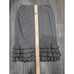 Anthropologie Etcetera Gray Wool Silk Ruffled Knee Length Skirt Size 2
