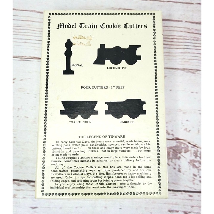 Vintage 4 Model Train Cookie Cutters Cookie Molds 1 DP The Legend of Tinware