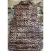 Women’s Lands’ End Down Puffer Vest Leopard Full Zip Comfy Outdoors Size Medium