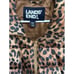 Women’s Lands’ End Down Puffer Vest Leopard Full Zip Comfy Outdoors Size Medium