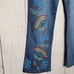 Seventh Avenue Fashions Embroidered & Beaded Floral Jeans, size 7/8