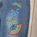 Seventh Avenue Fashions Embroidered & Beaded Floral Jeans, size 7/8