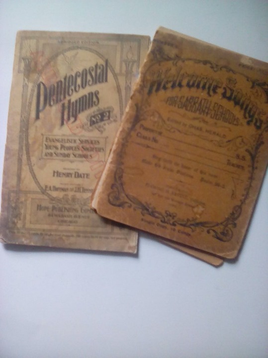 Antique Hymn Books for Sunday School