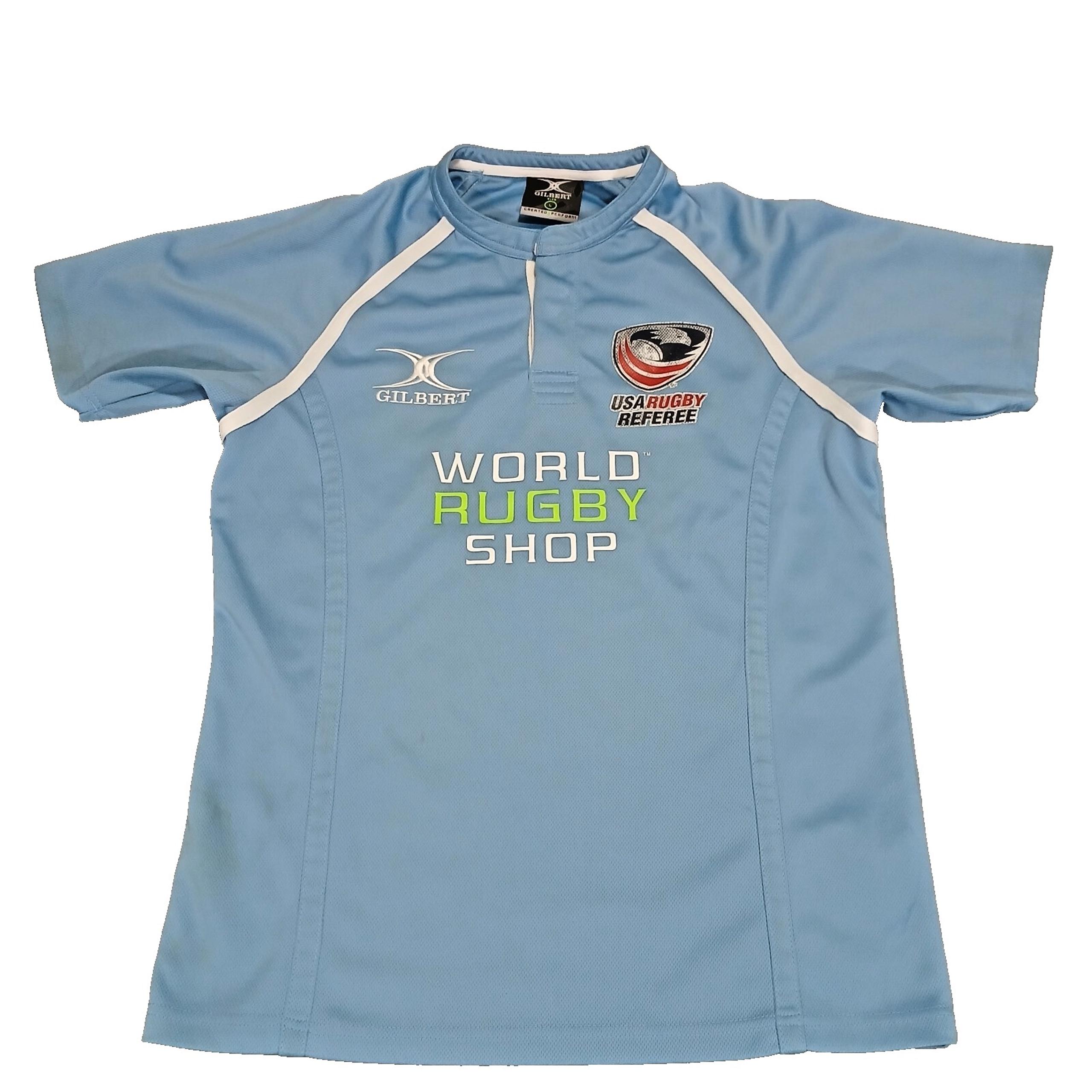 Gilbert USA Rugby Polo Shirt Size L Blue Rugby Union Polo World Cup Canterbury