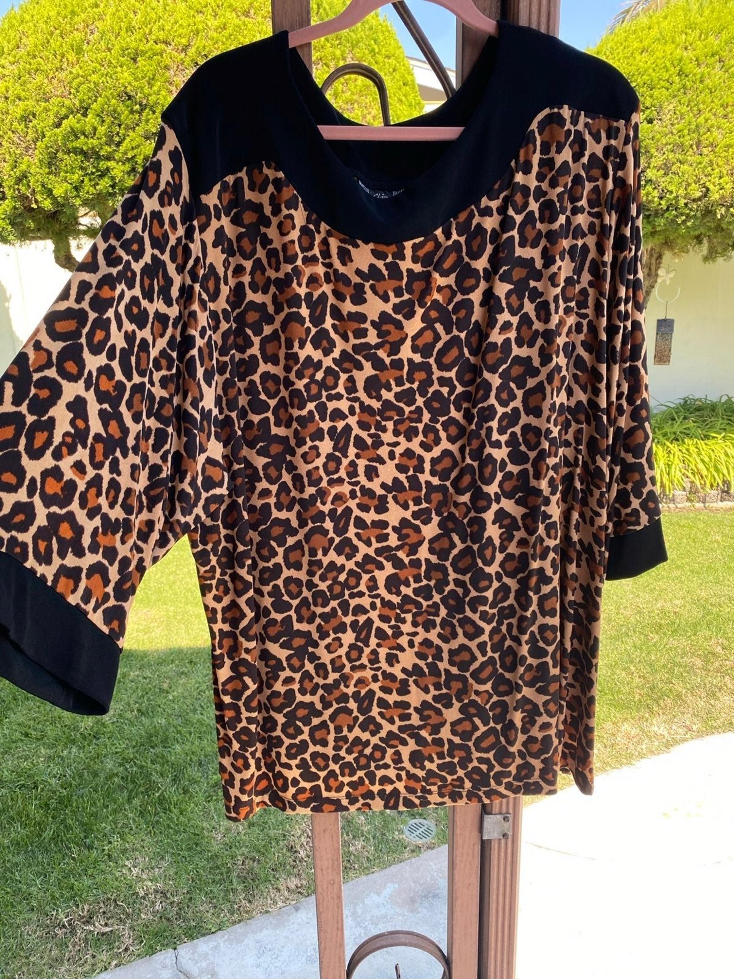 Slinky Brand Animal Print Blouse