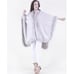 BEIGE Cape Beige Coat Rhinestone Embellished Faux Fur Cape – Relaxed Style Outer