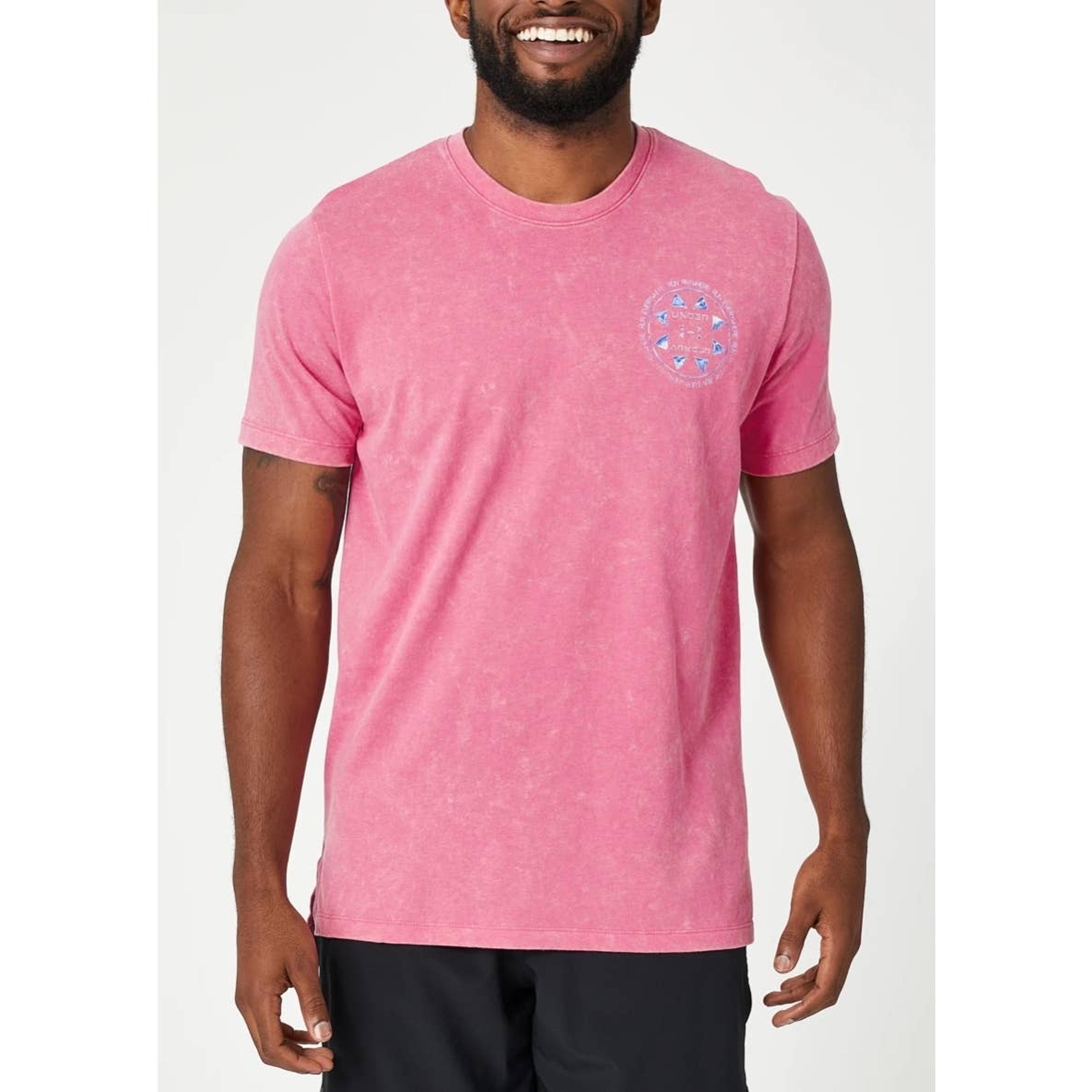 Mens pink under armour long sleeve shirt Clearance