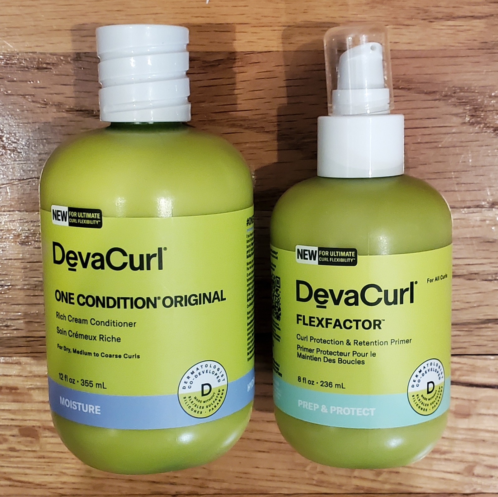NEW DevaCurl SET OF 2 (1 one condition original & 1 Flexfactor primer)