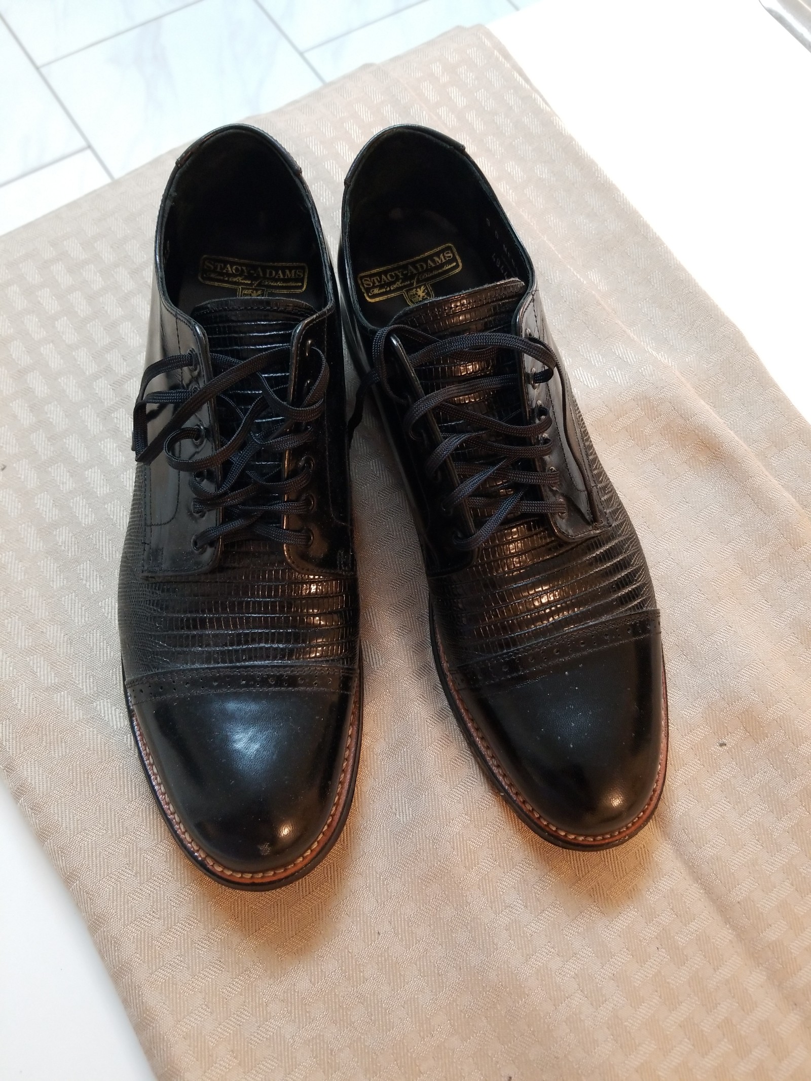STACY ADAMS MEN'S LEATHER SHOES