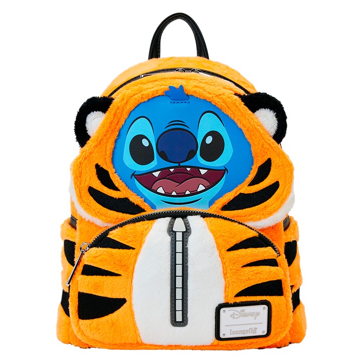 Disney Limited Edition Stitch In Rajah Costume Plush Cosplay Mini Backpack.