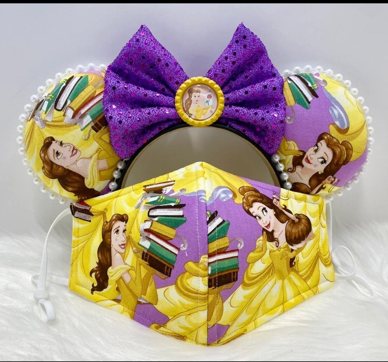 Disney ears and mask Beauty & the Beast