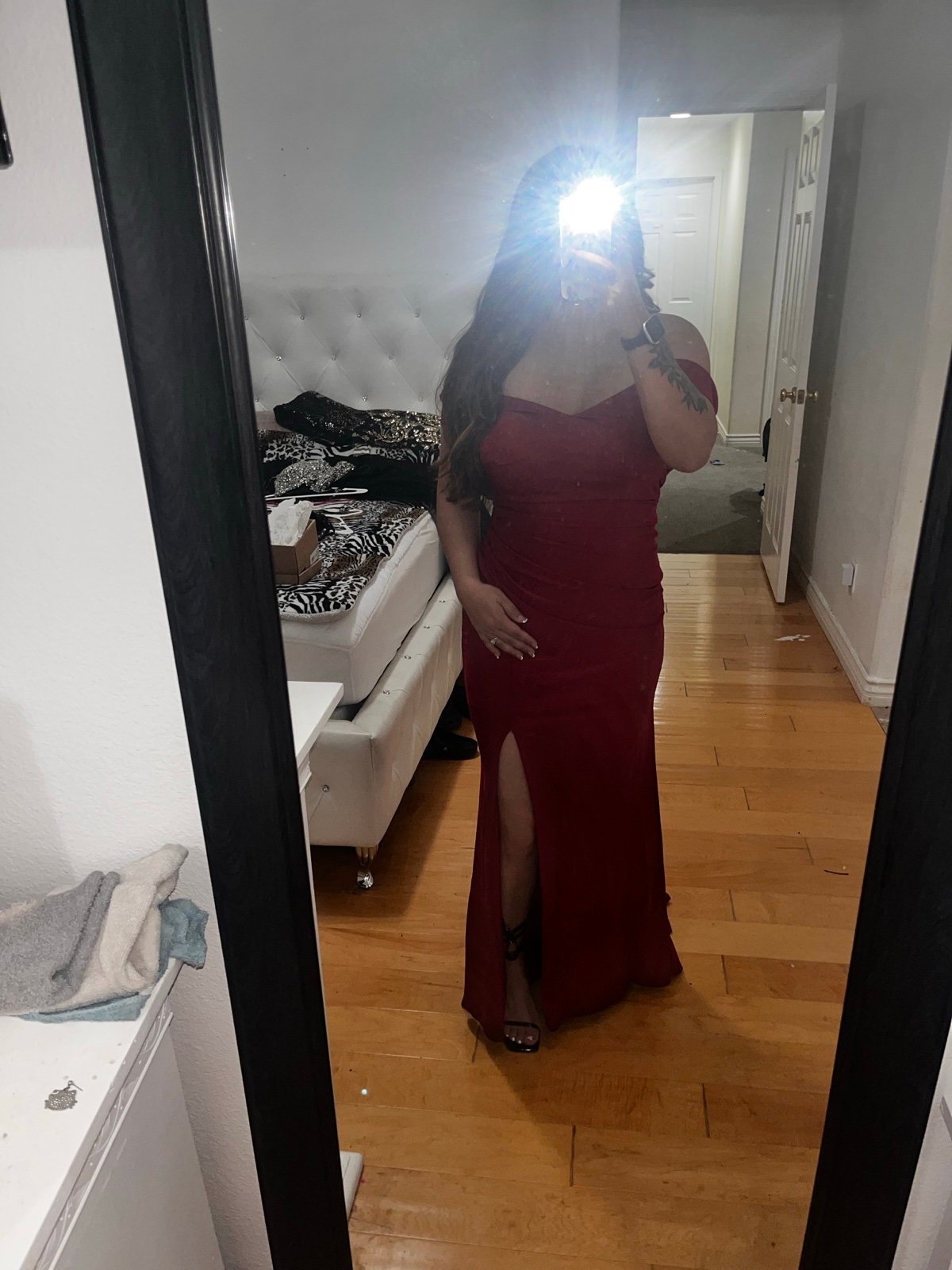 Burgundy Dress