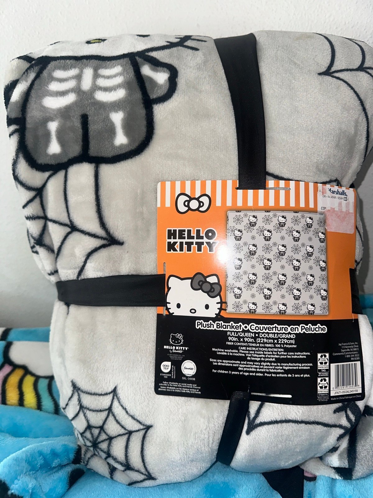 Hello Kitty skeleton blanket