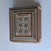Vintage Egyptian Mother of Pearl Cigarette Case Décor in laid Wooden Musical Box