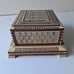 Vintage Egyptian Mother of Pearl Cigarette Case Décor in laid Wooden Musical Box