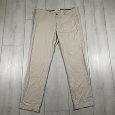 Faherty Men's 35x32 Coastline Stretch Chino Cotton Blend Pants Stone Lightweight