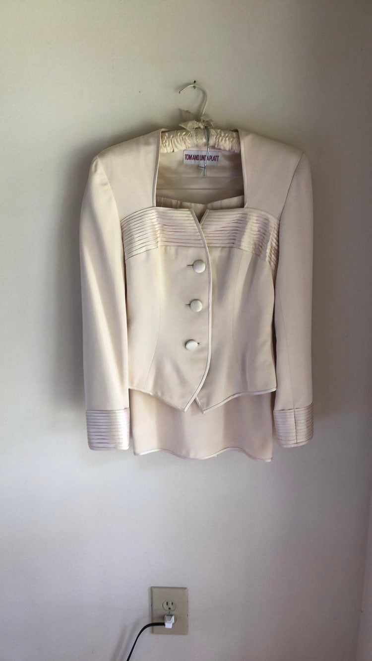 Tom and Linda Platt Vogue silk suit