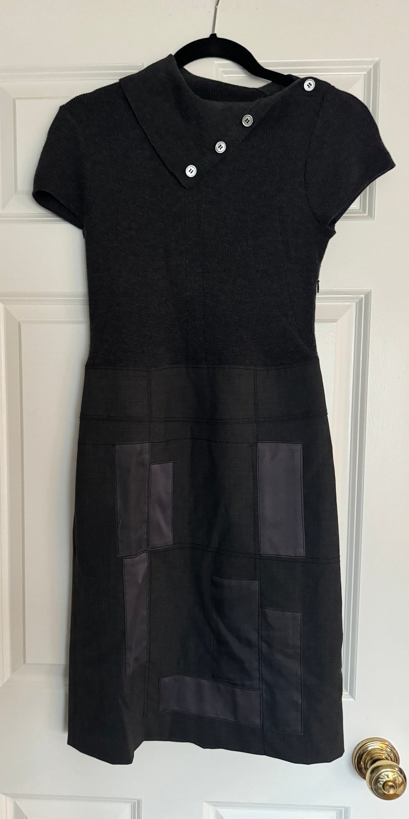 Jon by Teri Jon Patchwork Sweater Dress - Size 4