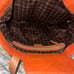 Kate Spade Coal Devon Purse Orange Pink Brown Wool Blend Leather Tote Purse Bag