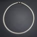Vintage Italy Sterling Silver 925 7mm Omega Necklace 18