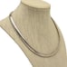 Vintage Italy Sterling Silver 925 7mm Omega Necklace 18