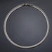 Vintage Italy Sterling Silver 925 7mm Omega Necklace 18