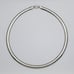 Vintage Italy Sterling Silver 925 7mm Omega Necklace 18