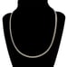 Vintage Italy Sterling Silver 925 7mm Omega Necklace 18