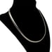 Vintage Italy Sterling Silver 925 7mm Omega Necklace 18