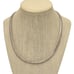 Vintage Italy Sterling Silver 925 7mm Omega Necklace 18