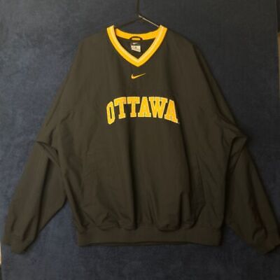 Nike Team Iowa Hawkeyes Center Swoosh Black Pullover Windbreaker kids M (8-10)