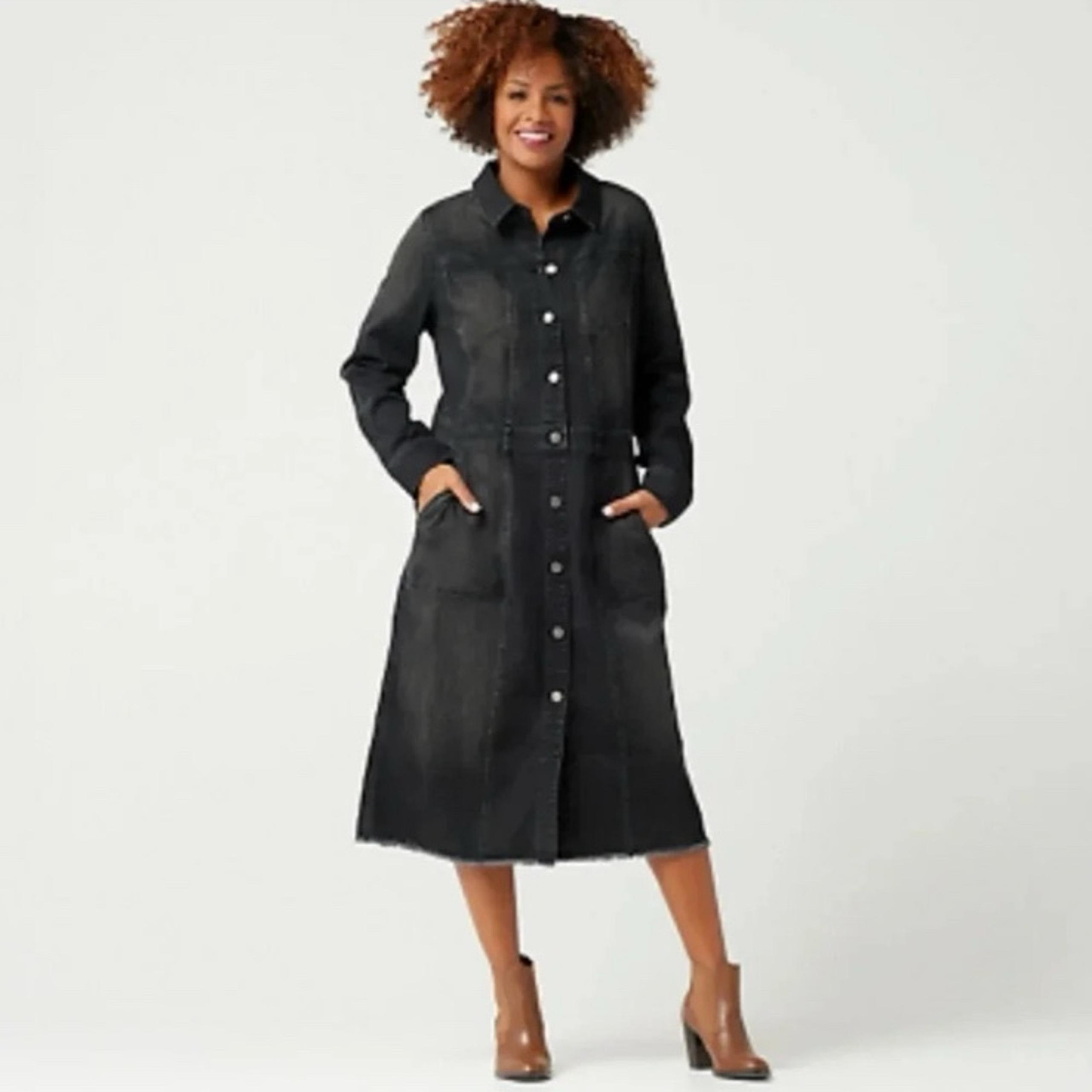 LOGO by Lori Goldstein denim jacket/ duster