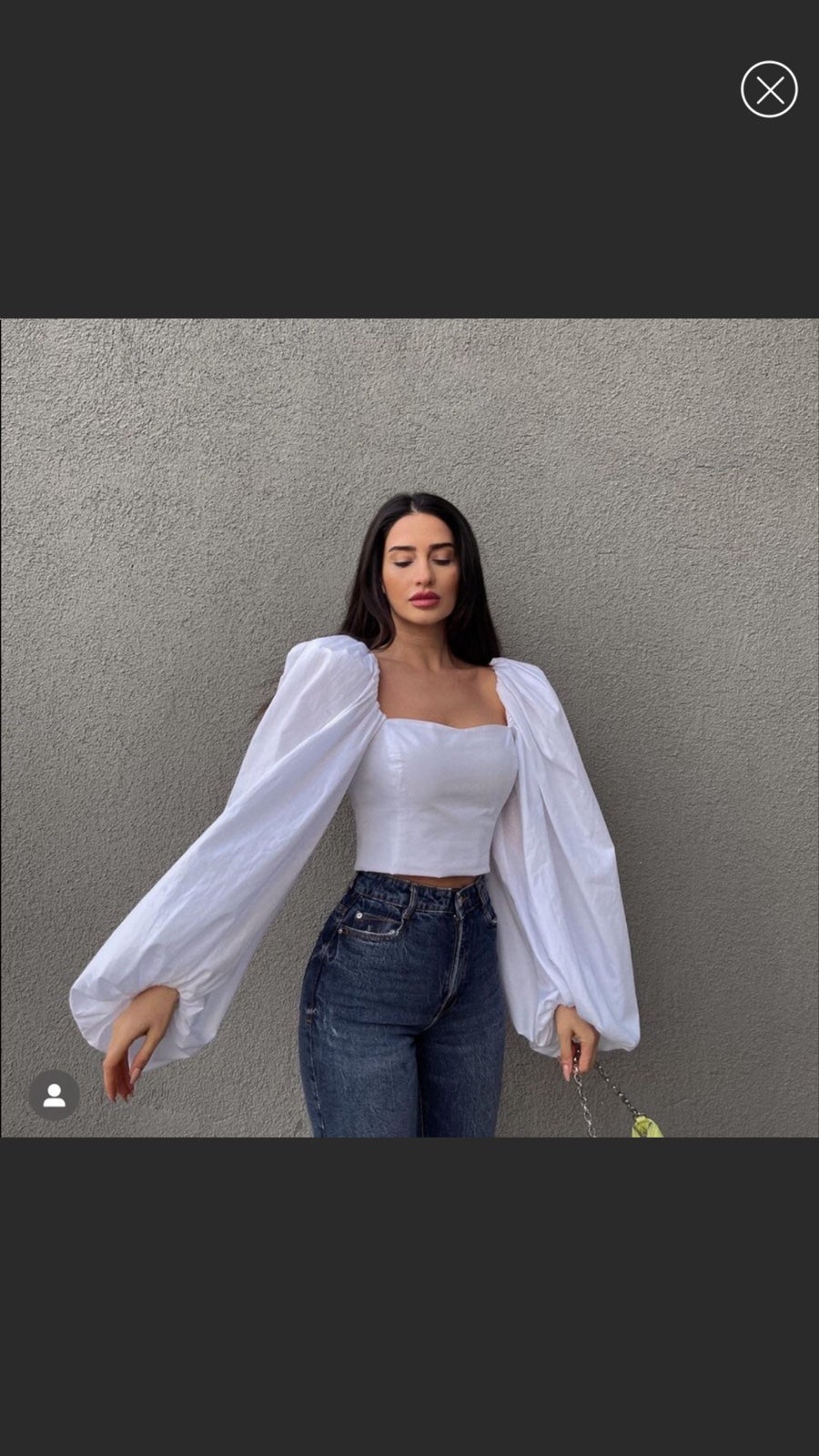 Zara full sleeve poplin top