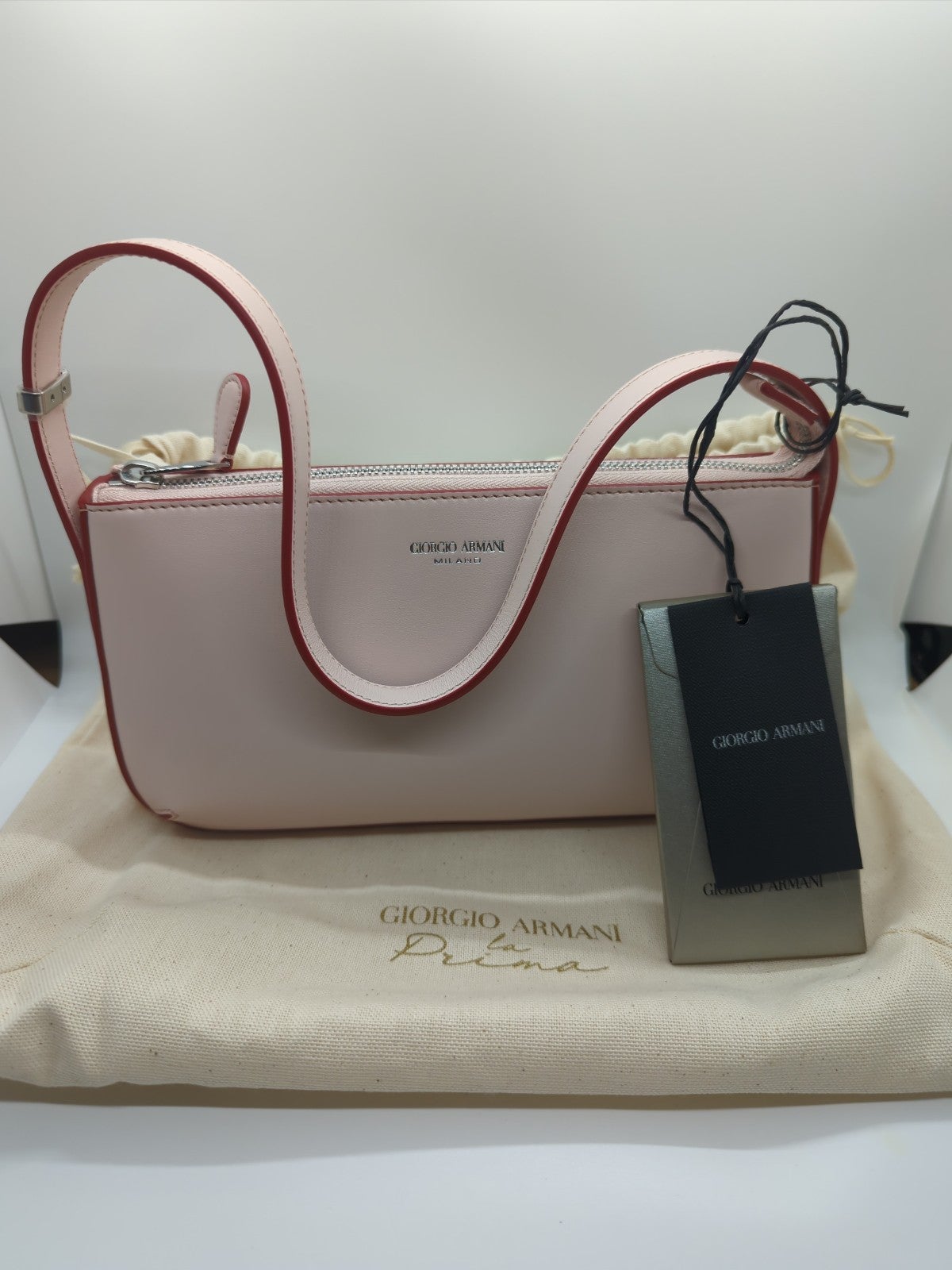Giorgio Armani Milano pink shoulder bag