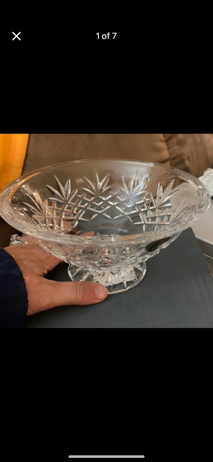 New in box Waterford Crystal Coralee 6 Footed Bowl