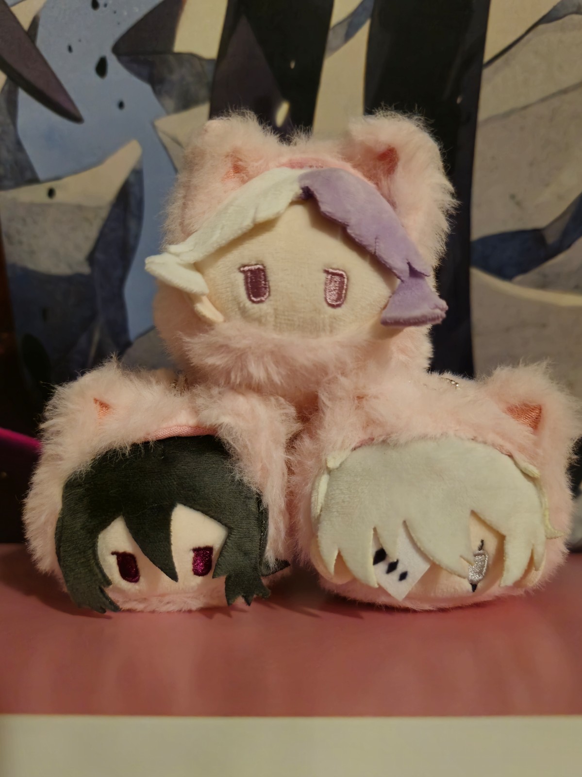 Bungo Stray Dogs DOA Trio Nyanko Keychains