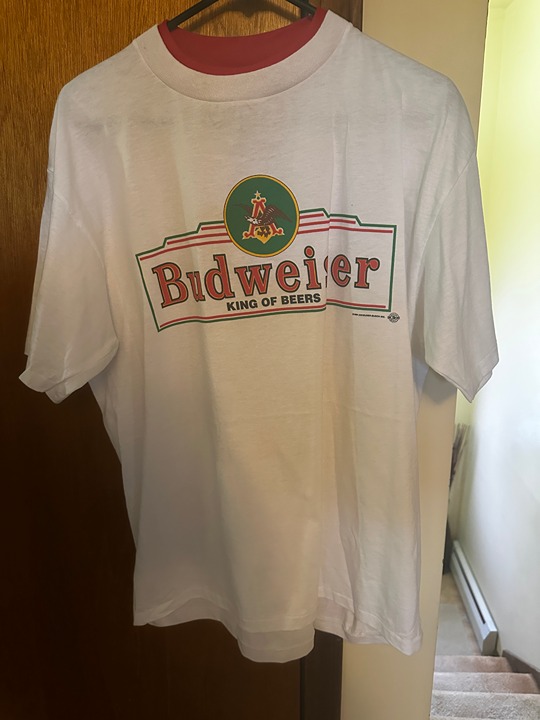 Budweiser - King of Beers Single Stitch T-Shirt 1990s X-Large