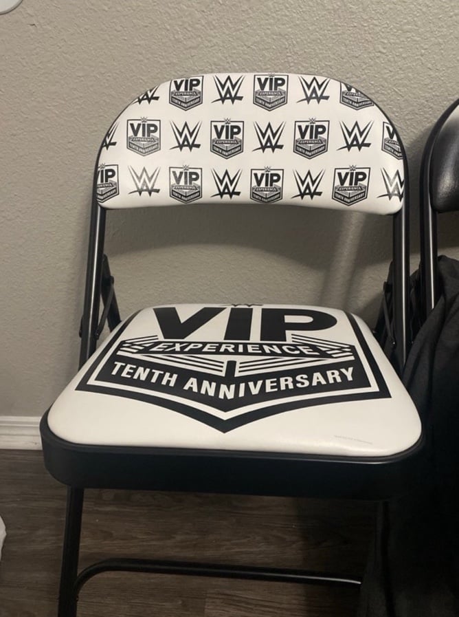 WWE vip 10 year anniversary chair