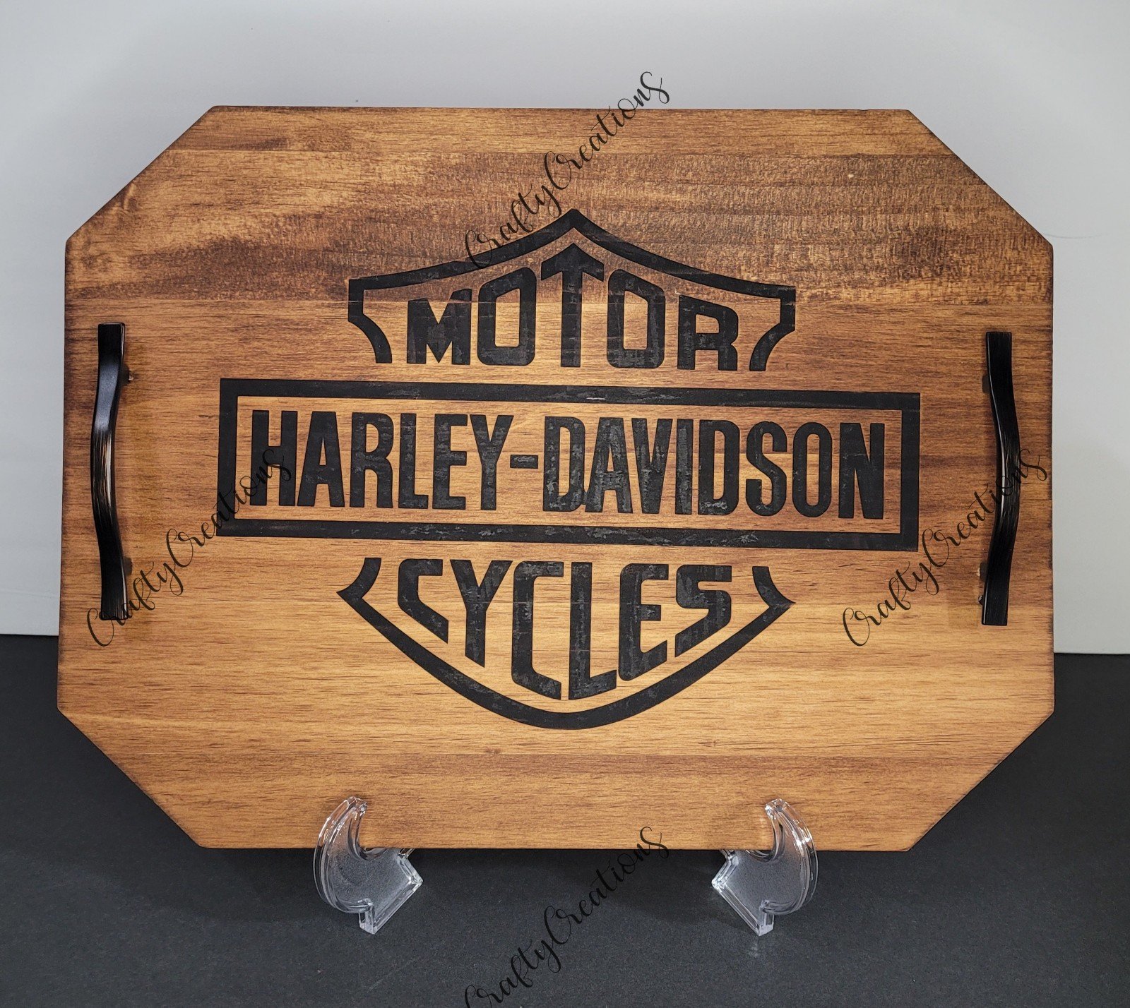 Wooden serving tray