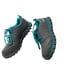 Reebok Grey Teal Sublite Cushion Work Alloy Steel Toe Work Shoe Women Size 7.5W