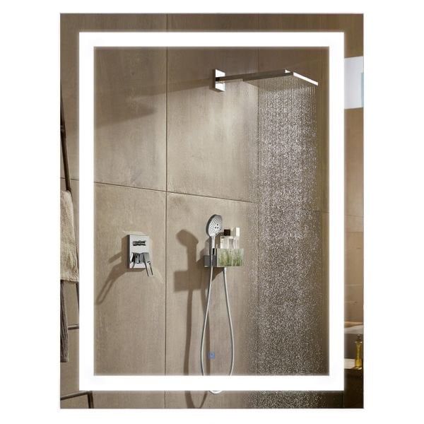 Illuminated Bathroom Wall Mirror Defog
