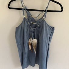 NWT Rebecca Taylor womens feather tank sz 4